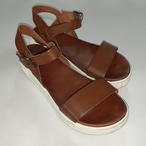 Platform one strap sandals